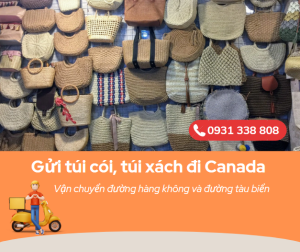 Gửi túi thổ cẩm, túi cói đi Canada nhanh chóng nhất